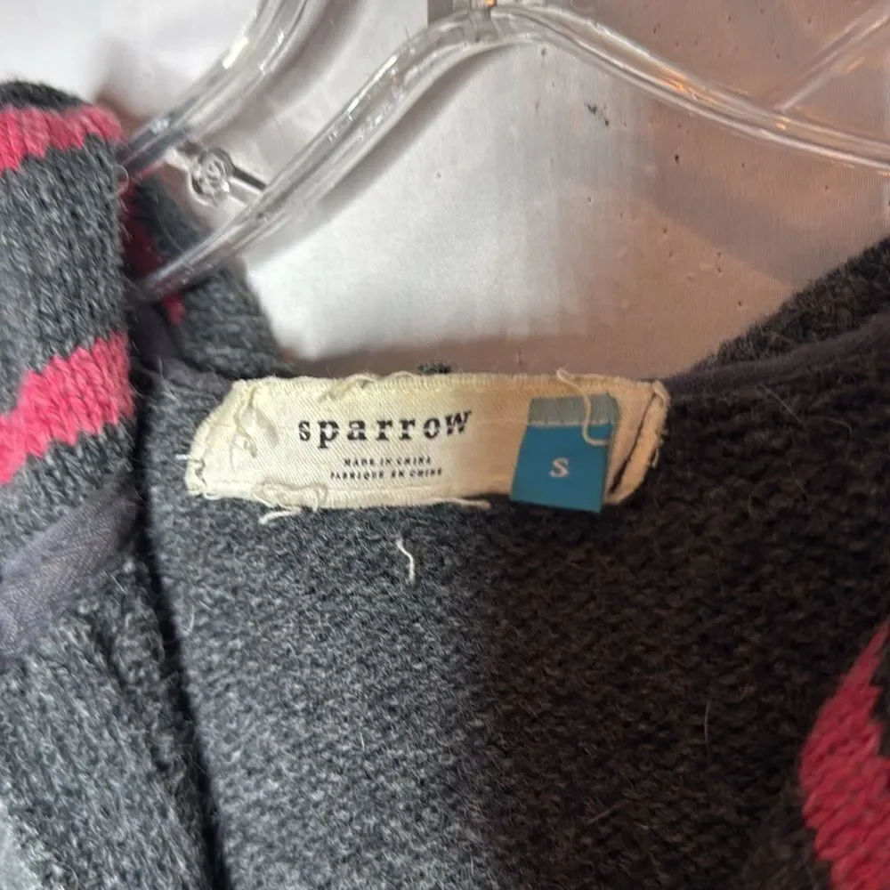 Anthropologie Sparrow Fifty-Fifty-Split Cardigan. Size Small.